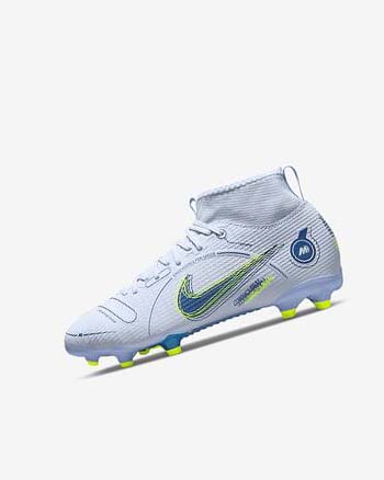 Nike Jr. Mercurial Superfly 8 Academy MG Grises Azules Claro Azules Azules | MX 4603